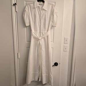 Zara Embroidered Midi Dress